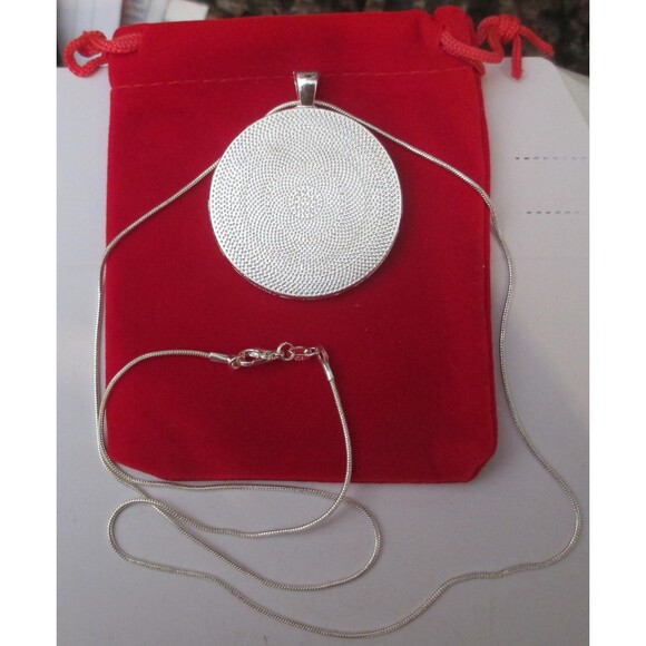 Morrigan the Queen of Battles – 24 Inch Sterling Silver Necklace, Coin-Pendant - Picture 8 of 9